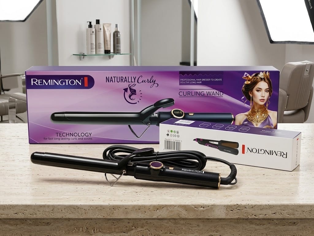 Remington Naturally Curly Curling Iron – Purple — view 1
