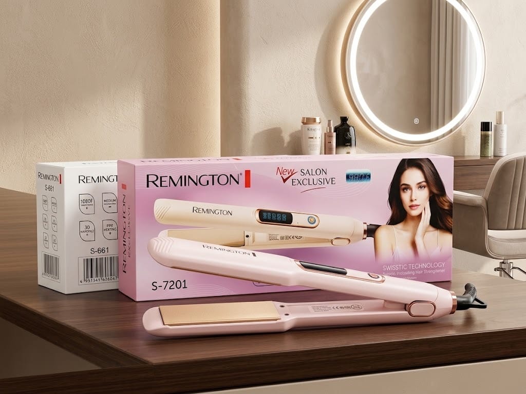 Remington Salon Exclusive S-7201 Hair Straightener – Pink — view 1