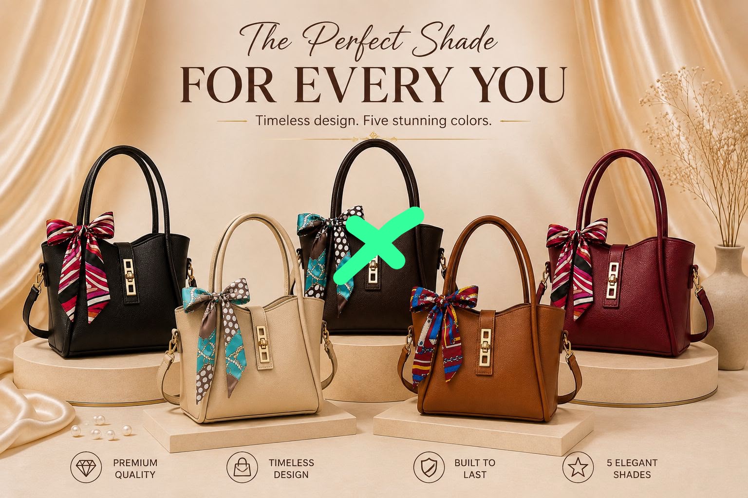 High Quality Synthetic Leather Mini Tote Bag — view 1