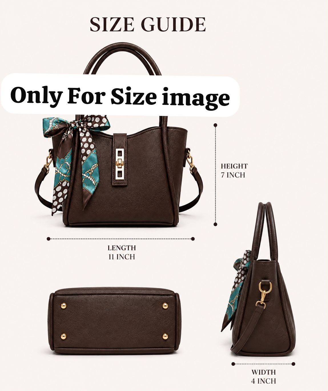 High Quality Synthetic Leather Mini Tote Bag — view 12
