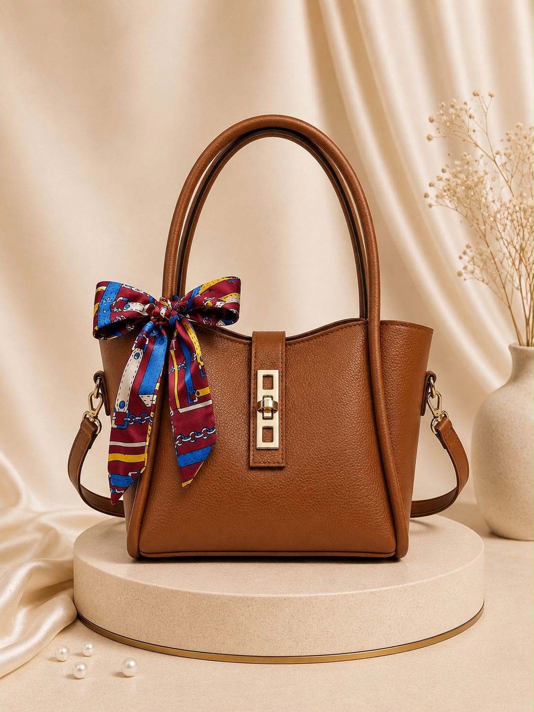 High Quality Synthetic Leather Mini Tote Bag — view 2
