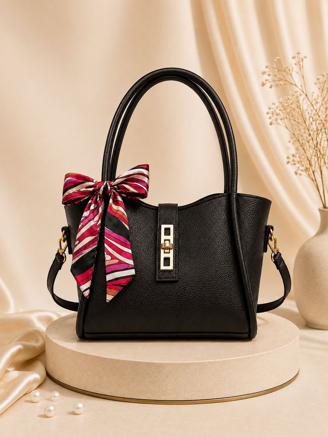 High Quality Synthetic Leather Mini Tote Bag — view 3
