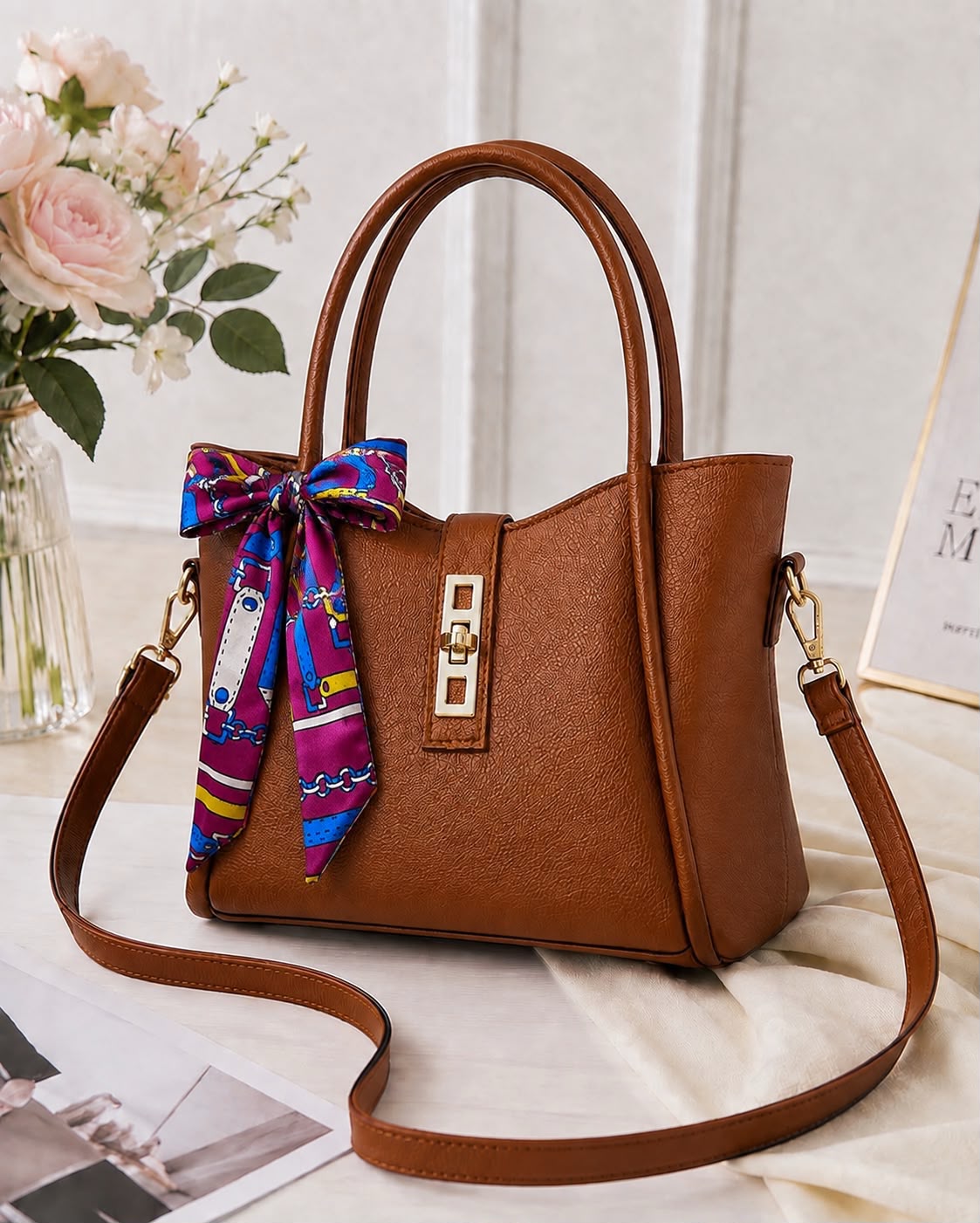 High Quality Synthetic Leather Mini Tote Bag — view 7