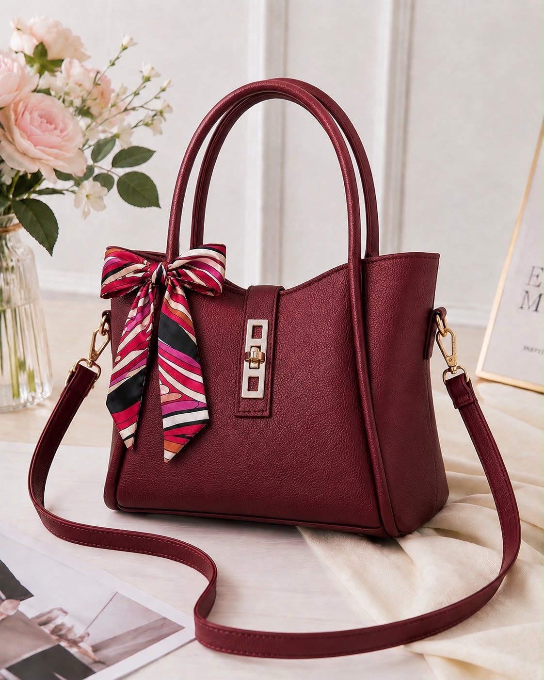 High Quality Synthetic Leather Mini Tote Bag — view 8
