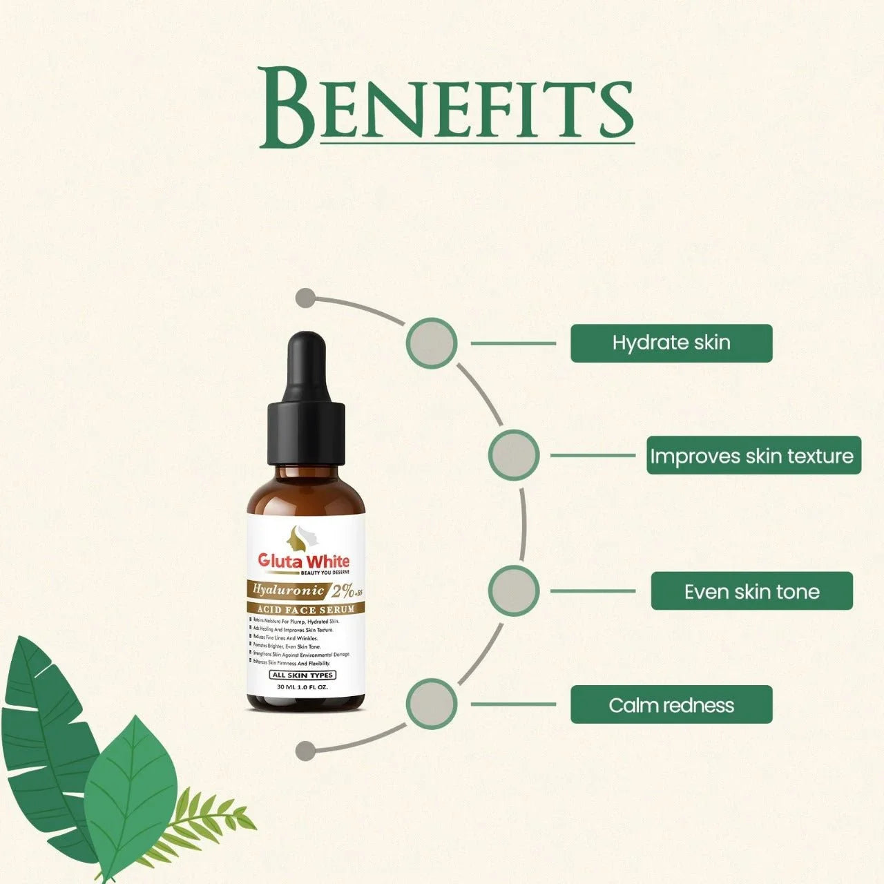 Gluta White hyaluronic Acid 2% Face Serum — view 3