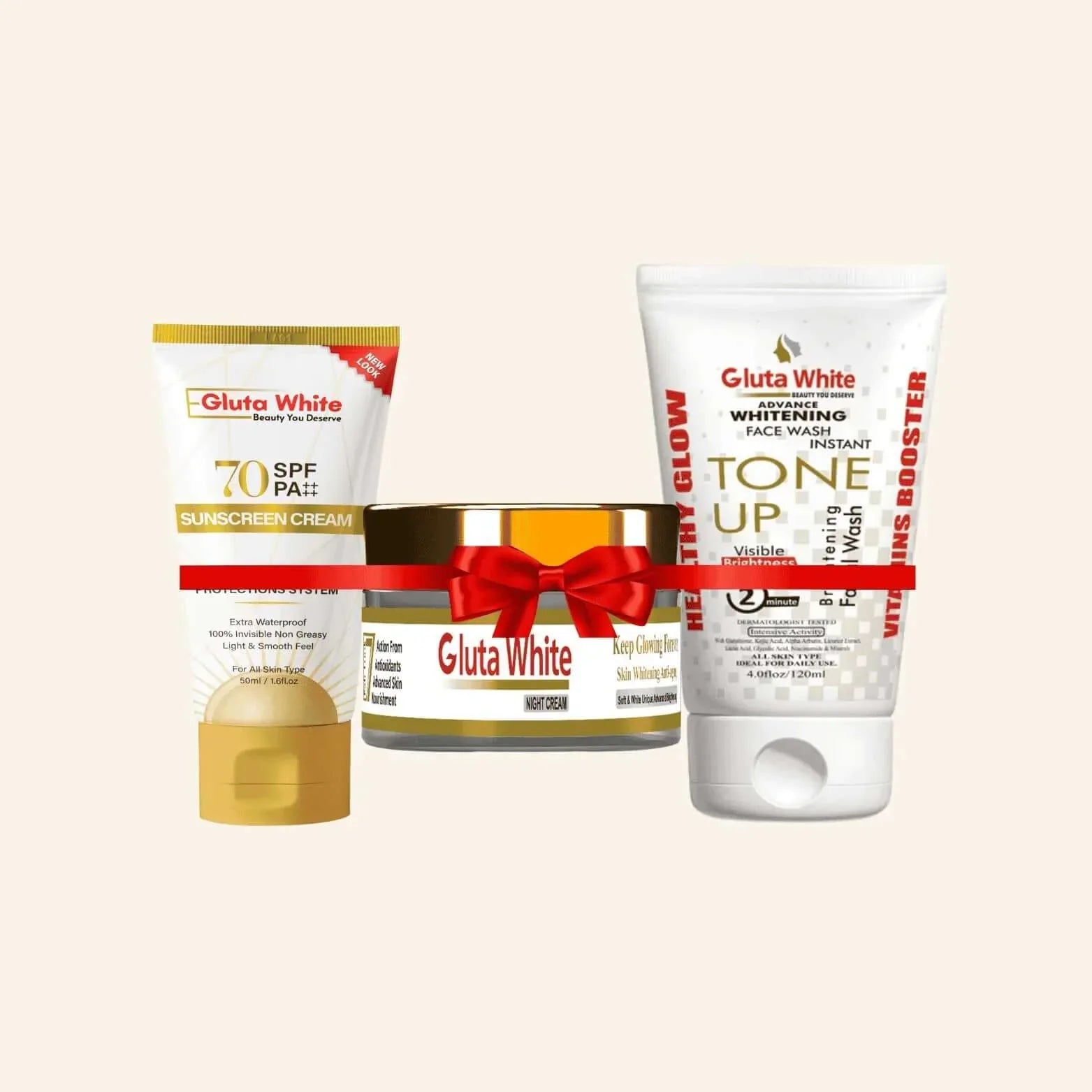 Gluta White Night Cream + Sunblock And Facewash — view 1