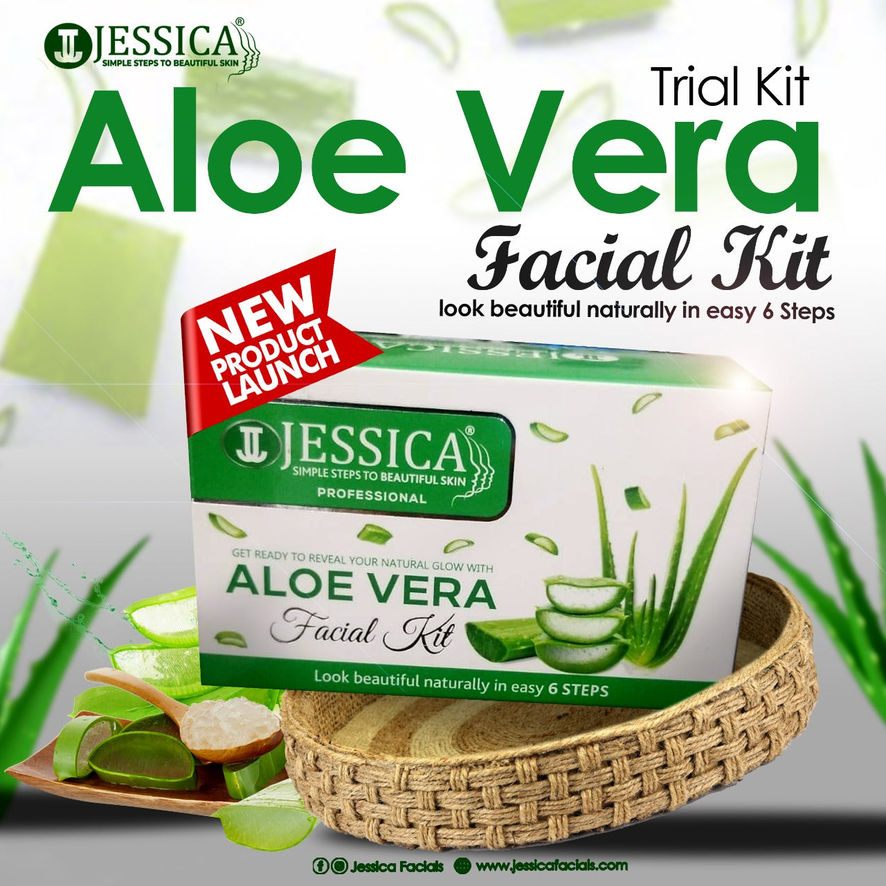 Aloe Vera Facial Trial Pack [6 STEPS] — view 1