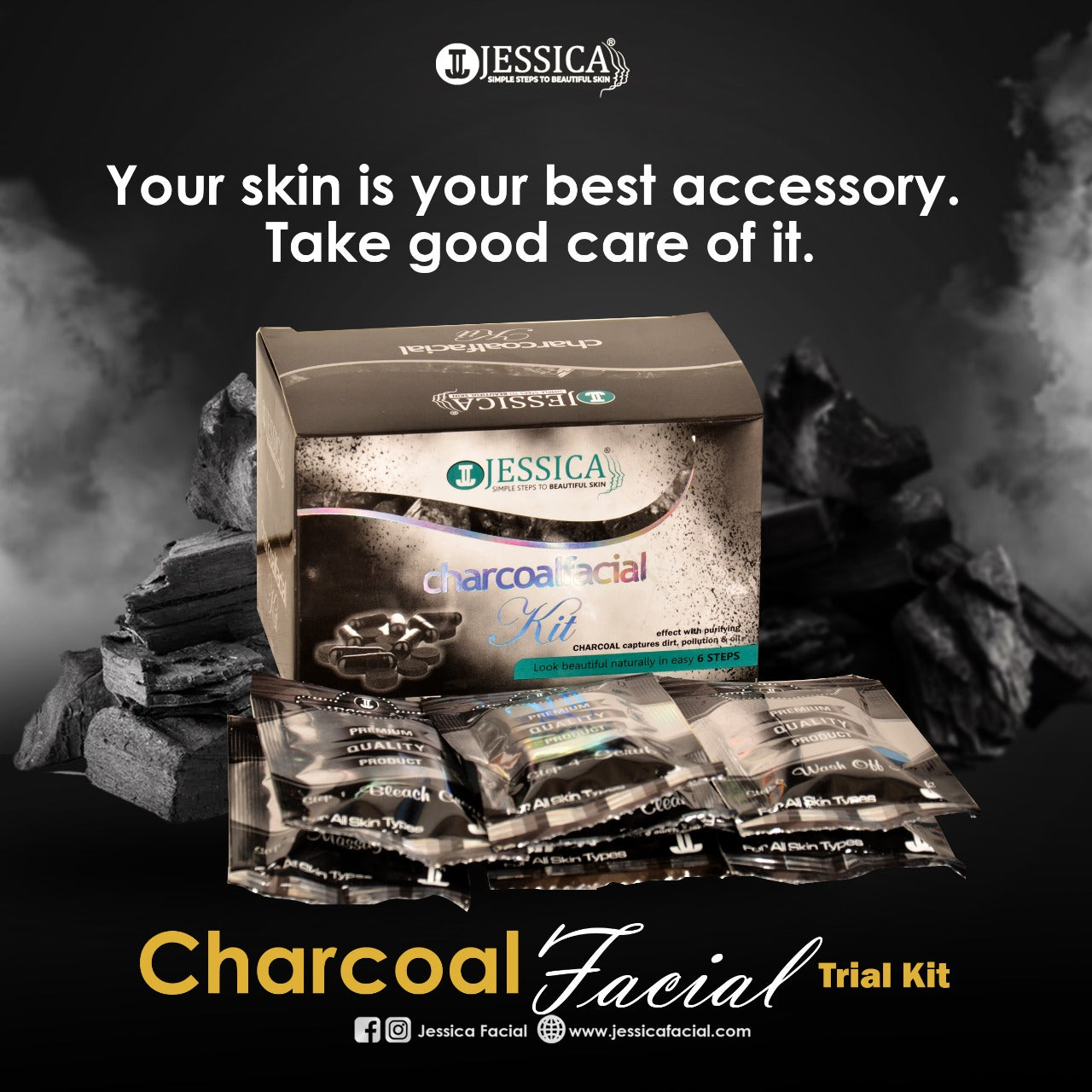 Charcoal Facial Trial Pack [6 STEPS] — view 2