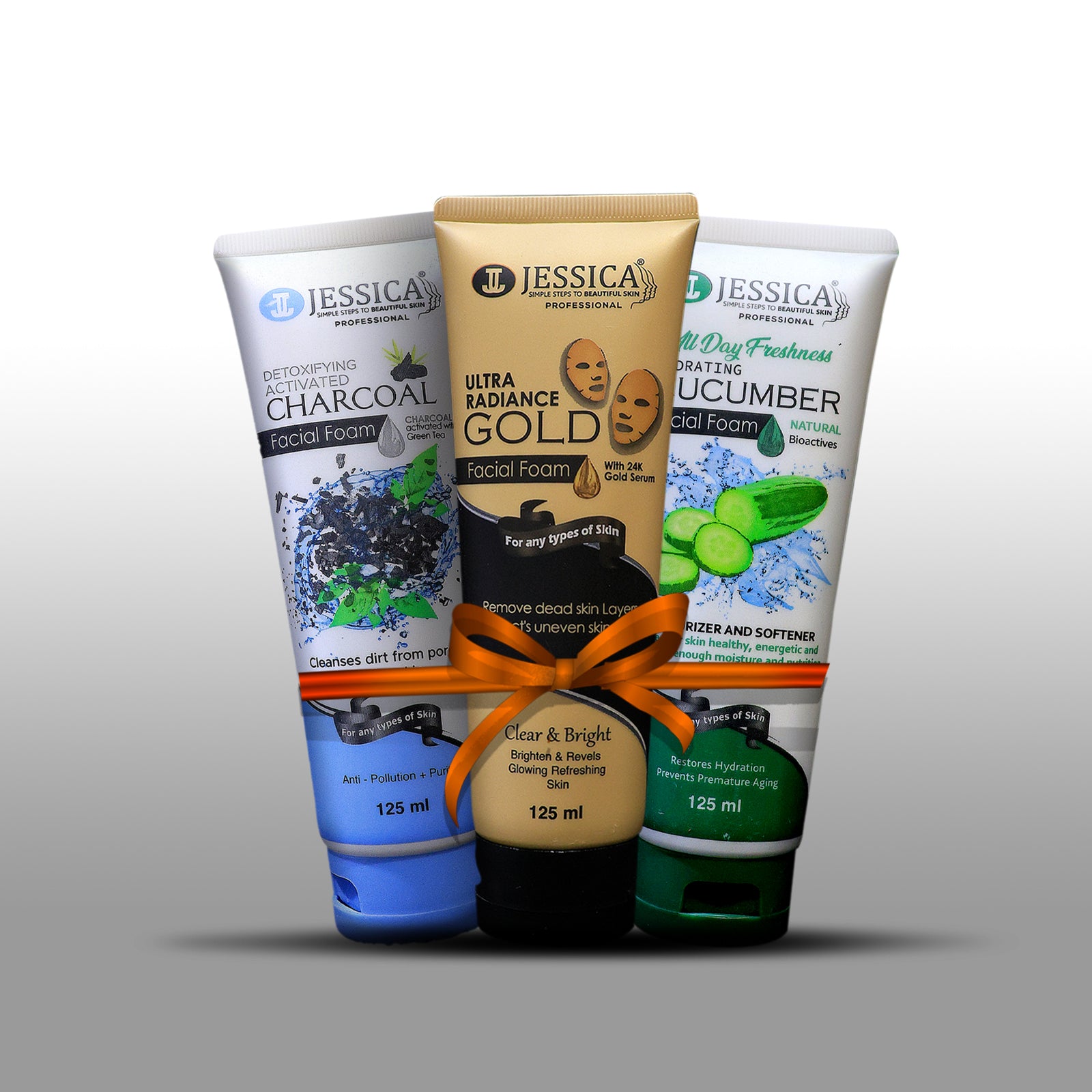 Charcoal, Gold & Cucumber Facial Foam Trio (Pack of 3) — view 1