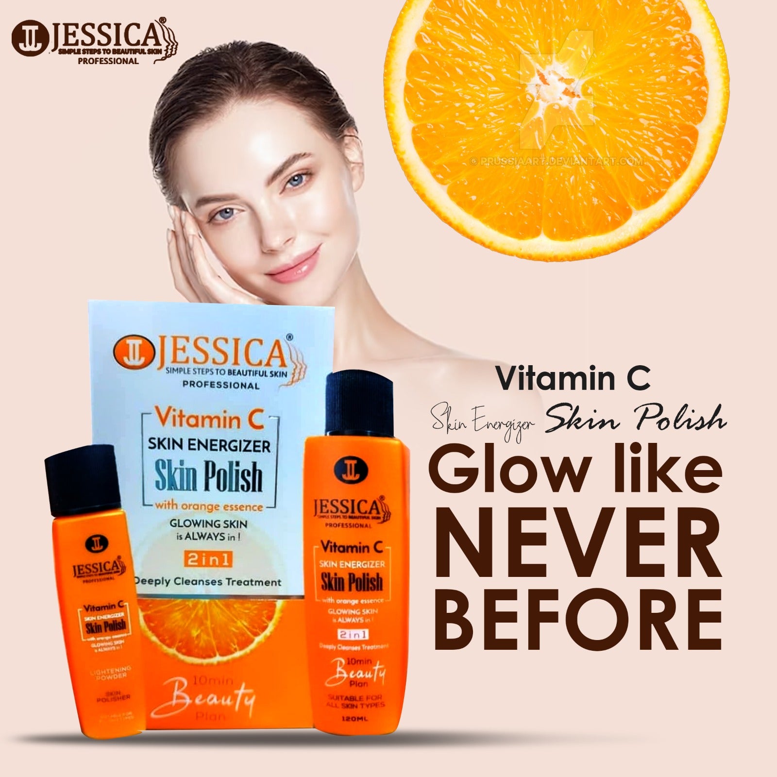 VITAMIN C THERAPY [PACK OF 4] [ 5 STEPS FACIAL, SKIN POLISH,FACIAL FOAM AND PEEL OFF MASK.] — view 3